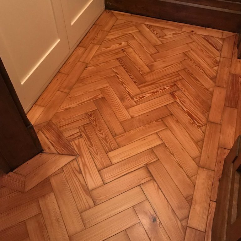 Pitch Pine Parquet Flooring - FlooRestore