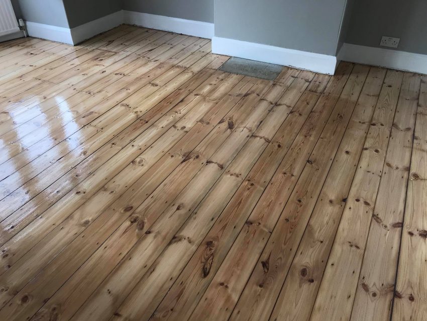 Pine Floorboards Restoration - FlooRestore