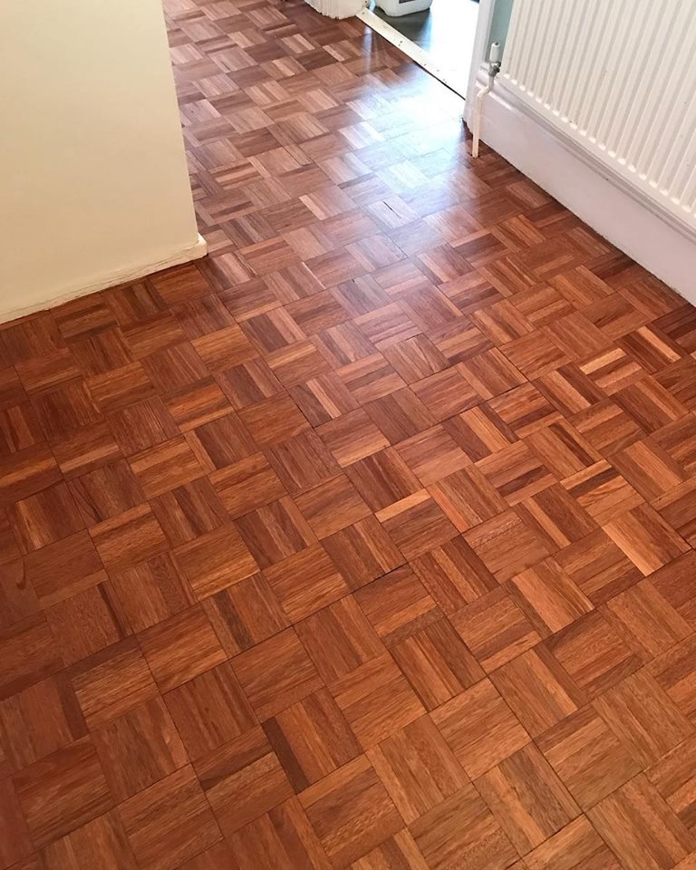 Teak Finger Parquet Floor Stockton-on-Tees - FlooRestore