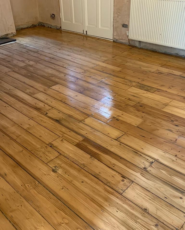 Pine Floorboards Restoration in Eaglescliffe - FlooRestore