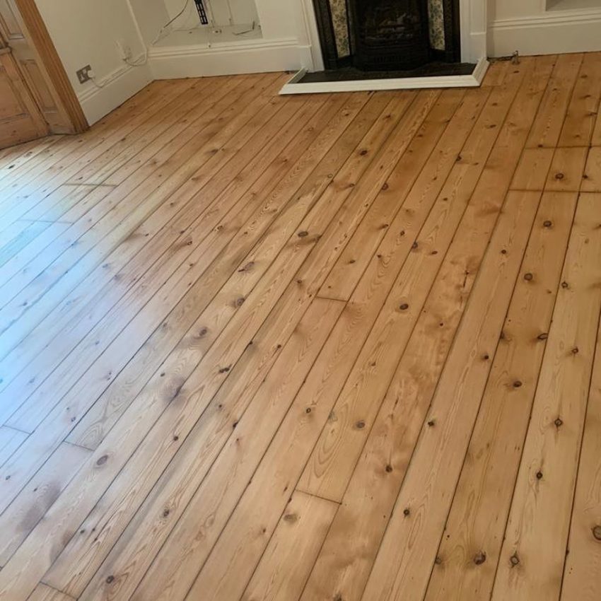 Pine Floorboard Restoration In Darlington - Floorestore