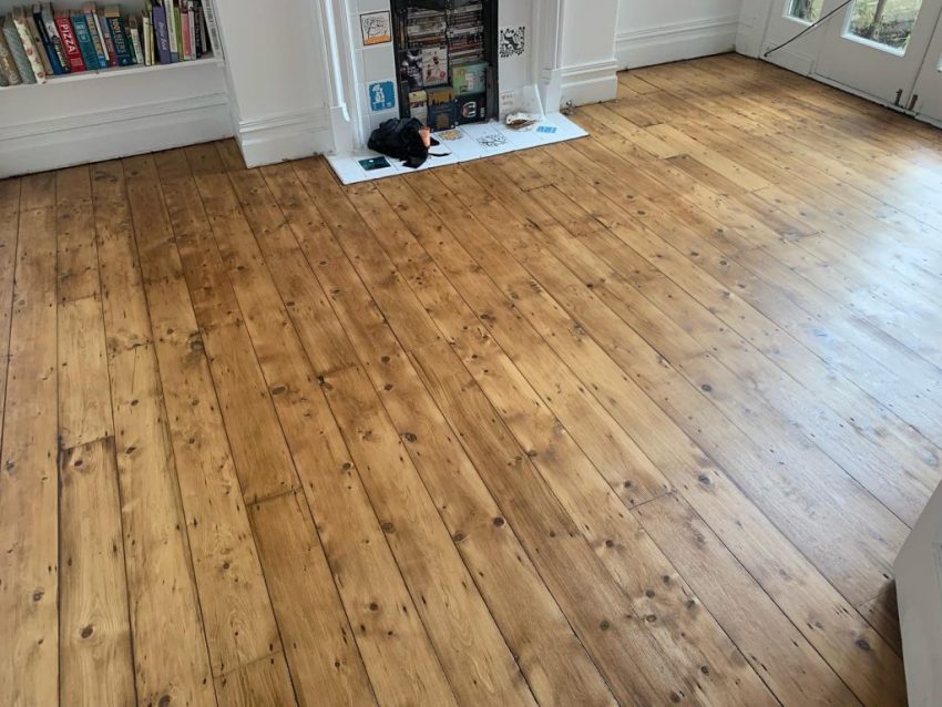 Pine Floorboard Restoration In Darlington - Floorestore