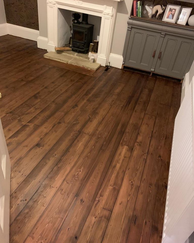 Restored Pine Floorboards in Darlington - FlooRestore