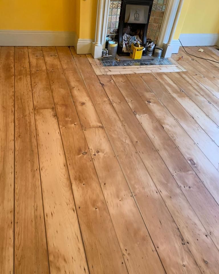 Old Pine Floorboards in Darlington - FlooRestore - Our Work