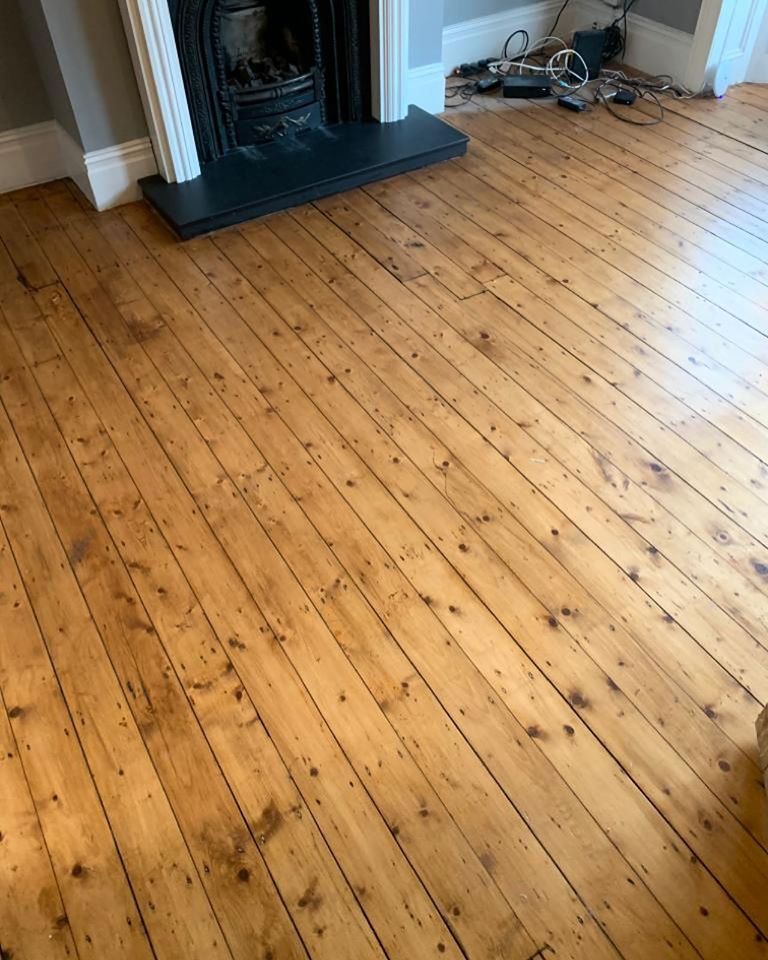 Pine Floorboards in Eaglescliffe - FlooRestore - Our Work