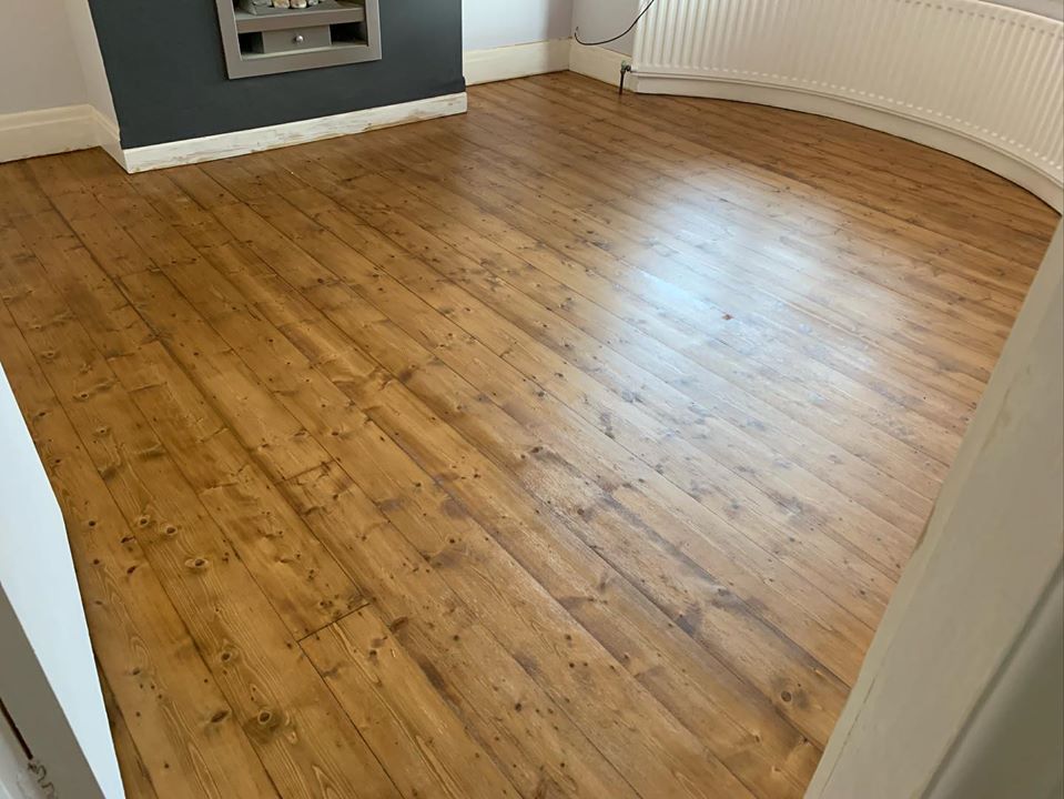 Pine Floorboard Restoration in Darlington - FlooRestore