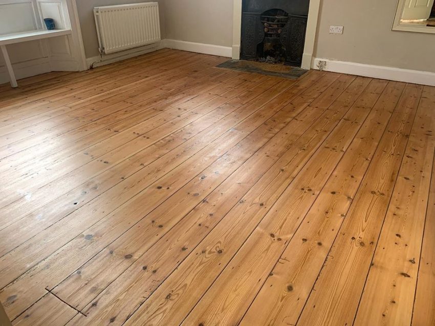 Restored Pine Floorboards in Brignall - FlooRestore